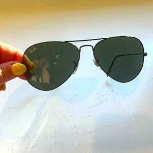 RayBan black aviators